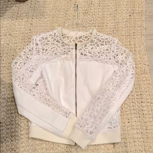 Lace Bomber Jacket by Guess